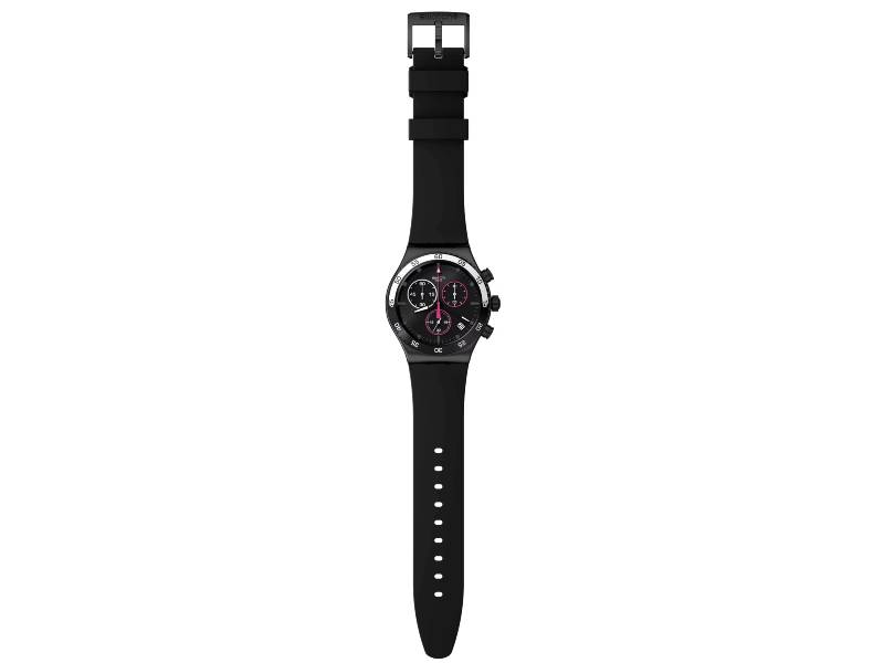 SWATCH IRONY CHRONO MAGENTA AT NIGHT YVB413